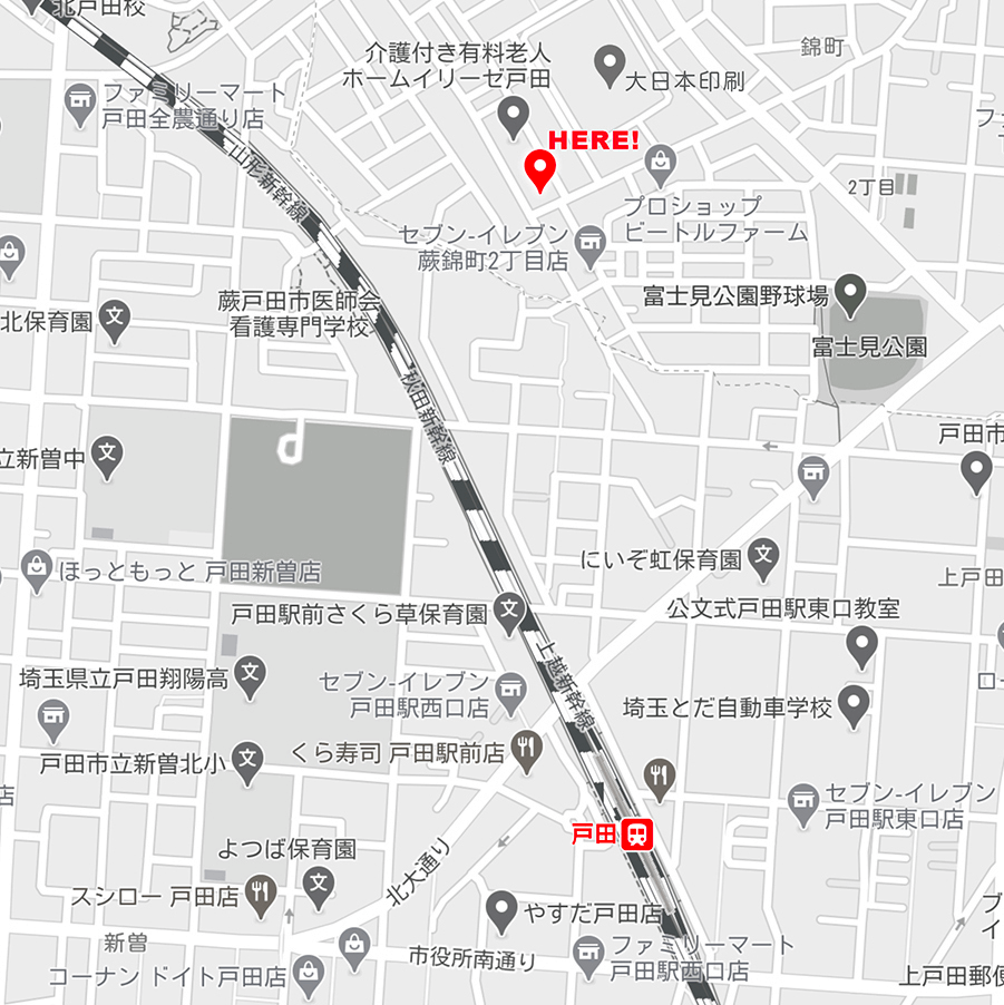 スズキケイコデザインスタジオ　アクセスマップ